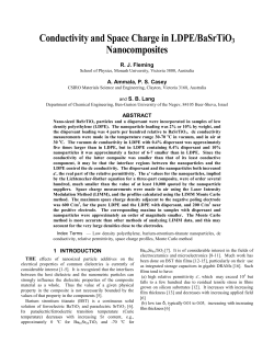 Conductivity and Space Charge in LDPE/BaSrTiO3 Nanocomposites