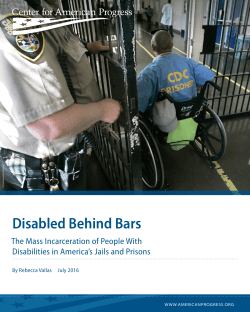 Disabled Behind Bars - Center for American Progress