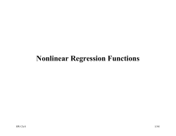 Nonlinear Regression Functions