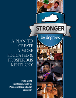 Stronger by Degrees - University of Kentucky