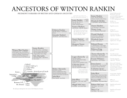 ANCESTORS OF WINTON RANKIN