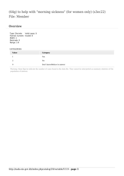 (64g) to help with "morning sickness" (for women only) (s3ec22) File