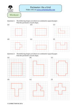 Perimeter of Shapes on a Grid