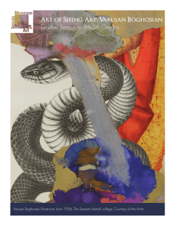 Art of Seeing Art: Varujan Boghosian