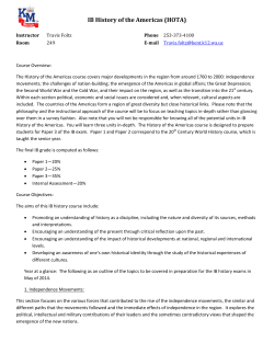 IB History of the Americas (HOTA)