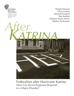 Federalism after Hurricane Katrina