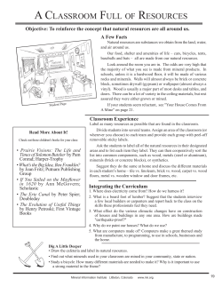 Find the minerals needed in your classroom