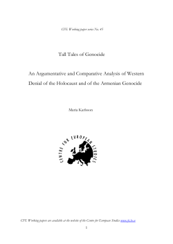 Tall Tales of Genocide An Argumentative and Comparative Analysis