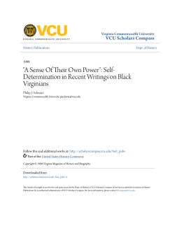 "A Sense Of Their Own Power": Self