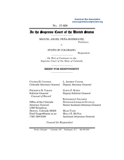 Brief for Respondent State of Colorado