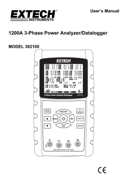 1200A 3-Phase Power Analyzer/Datalogger