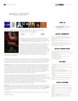 Ferocious Review from Quiet Earth