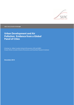 Urban Development and Air Pollution: Evidence from a Global Panel