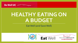Healthy Eating on a budget