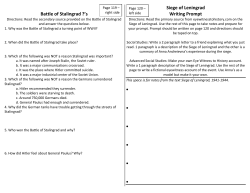 Stalingrad and Leningrad Notebook