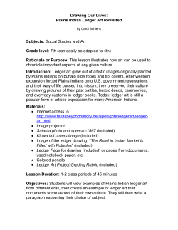 Ledger Art Lesson Plan