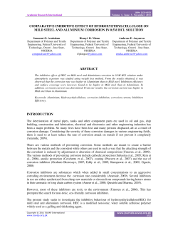 comparative inhibitive effect of