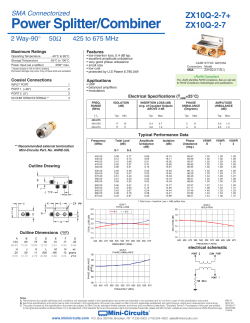 Data Sheet - Mini Circuits