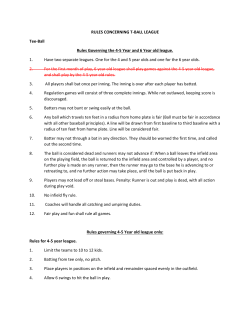 T-Ball Rules - Murphysboro Baseball, Inc