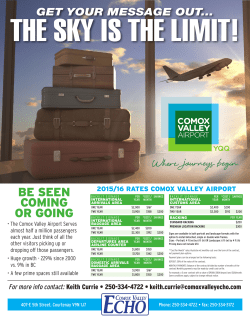 rates - Comox Airport