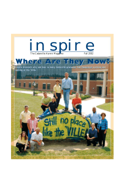 Inspire: Where Are They Now?, Fall 2002