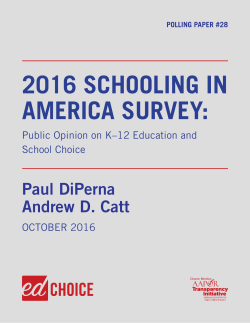 2016 schooling in america survey