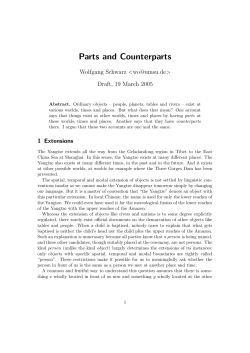 Parts and Counterparts