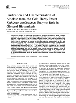 enzyme role in glycerol