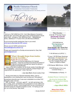 The View from PUC is...FORTISSIMO!!