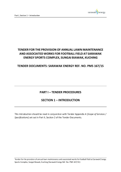 Tender Summary - Sarawak Energy