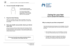 Caring for your feet - Hamilton Health Sciences