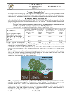 Do Riparian Buffers affect your site?