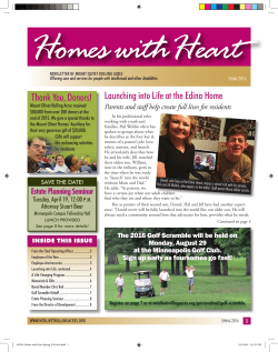 Launching into Life at the Edina Home