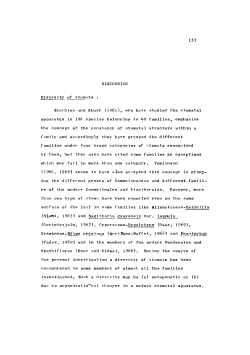 DISCUSSION Diversity of stomata : Stebbins and Khush (1961), who