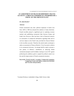 an assessment of francois bernier`s travel account