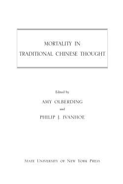 mortality in traditional chinese thought