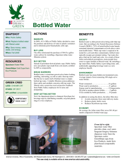 Bottled Water - American University