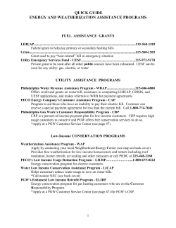 quick guide - Energy Coordinating Agency