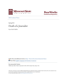 Death of a Journalist - BearWorks