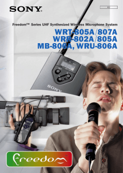 Freedom&trade; Series UHF Synthesized Wireless Microphone System