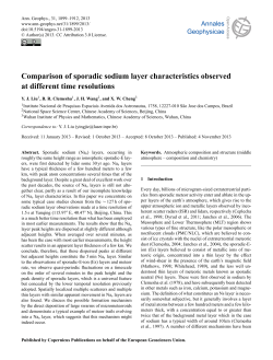 Comparison of sporadic sodium layer characteristics observed at