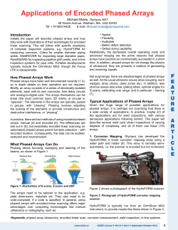 applications of Encoded Phased arrays