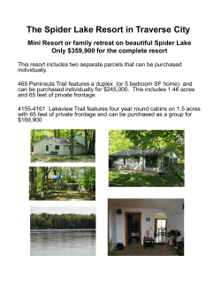 The Spider Lake Resort in Traverse City