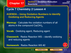 Cycle 7 Chemistry 2 Lesson 4