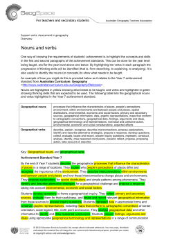 Nouns and verbs