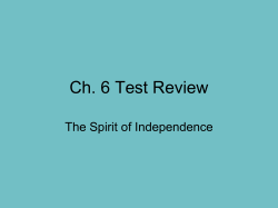 Ch. 6 Test Review