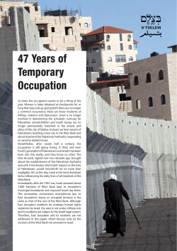 47 Years of Temporary Occupation