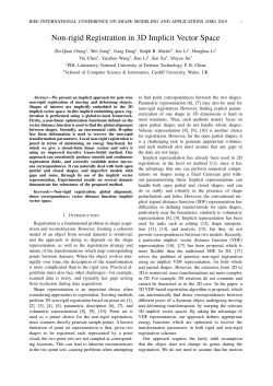 Non-rigid Registration in 3D Implicit Vector Space