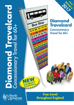 Diamond Travelcard booklet