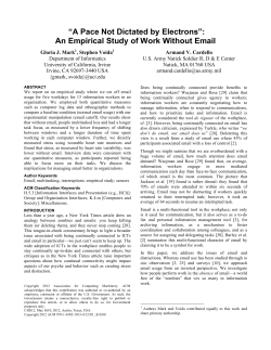 An Empirical Study of Work Without Email
